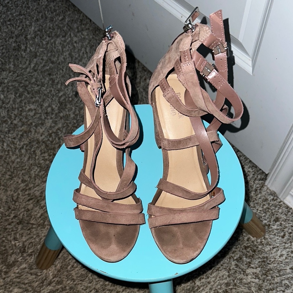 Tan Strappy heels
